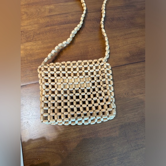 Faithfull the Brand wooden beaded purse, sold with cloth bag - Picture 6 of 7